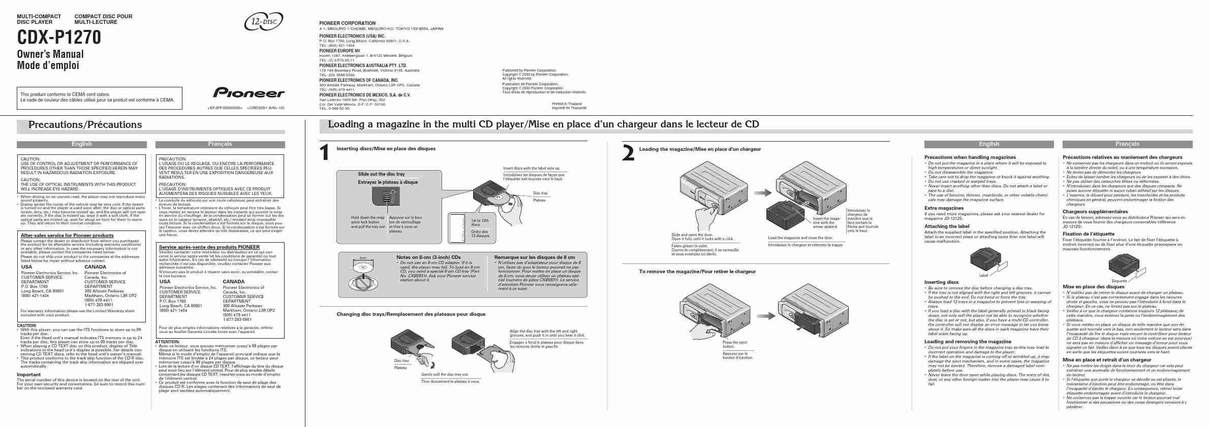 Pioneer Car Stereo System CDX-P1270-page_pdf